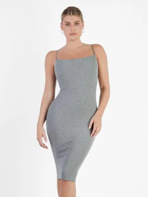 Shapewear Solid Modal Slimming Midi Dress