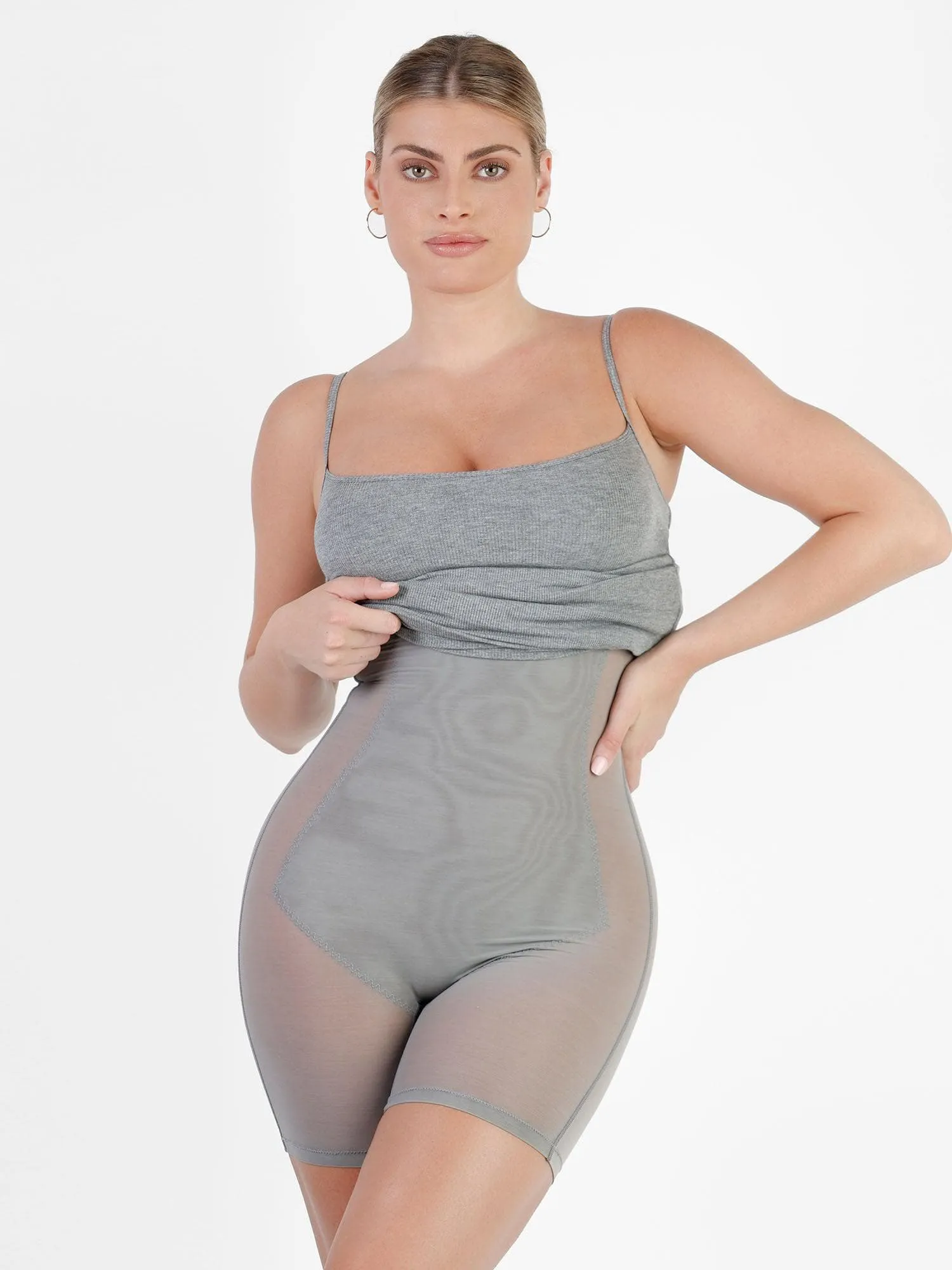 Shapewear Solid Modal Slimming Midi Dress