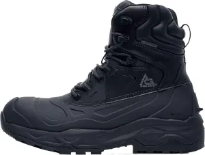 Shoes for Crews ACE Fargo II, Men's Soft Toe (ST) Work Boots, Slip Resistant and Waterproof, Black, Size 8.5