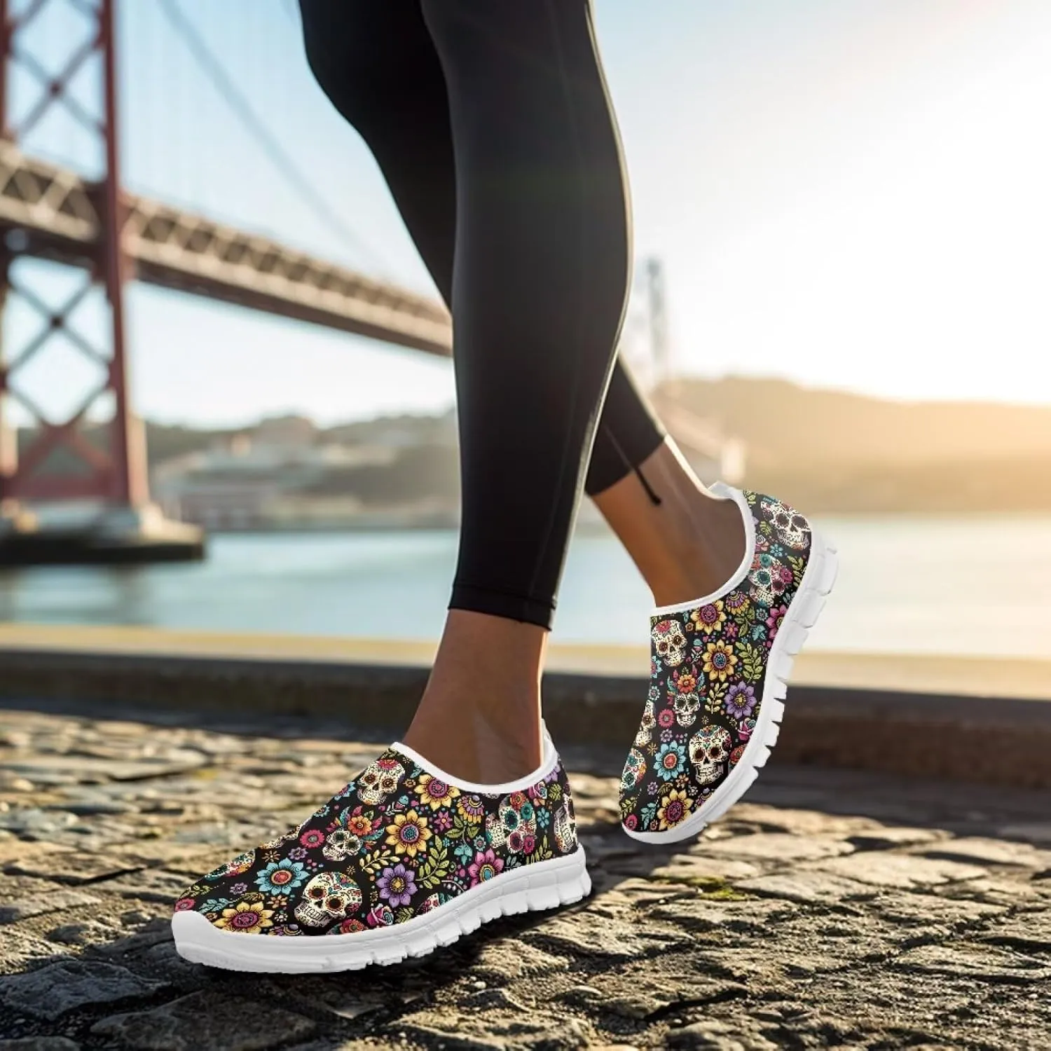 Shoes for Womens Slip on Loafers Running Sneakers Mesh Walking Tennis Shoes