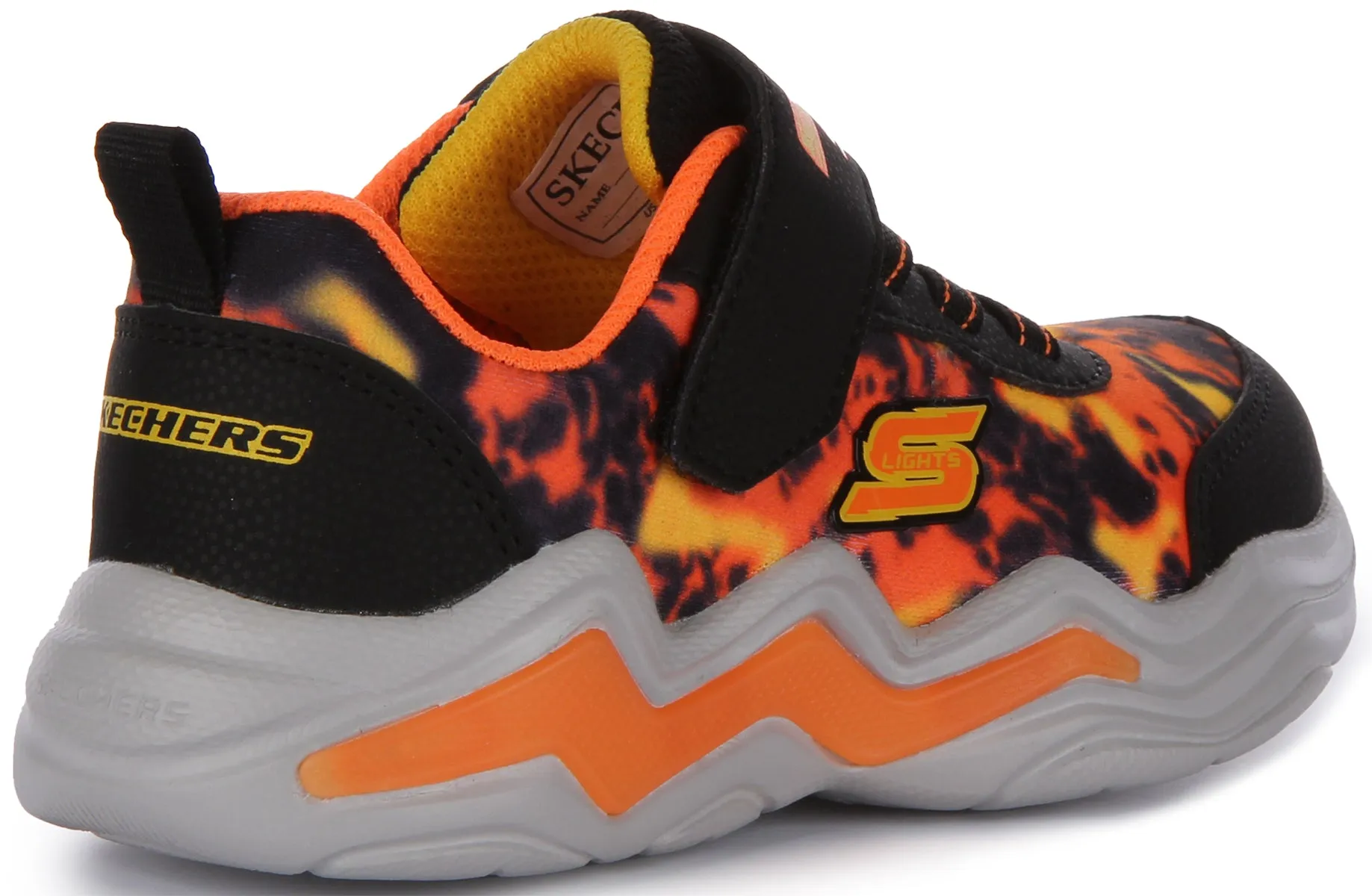 Skechers Erupters IV In Black Orange For Infants