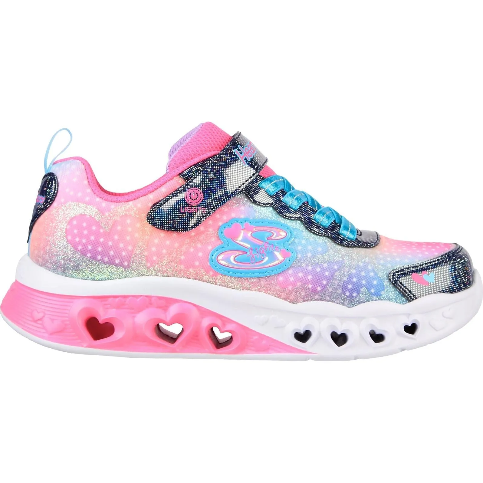 Skechers Flutter Heart Lights Simply Love Trainers