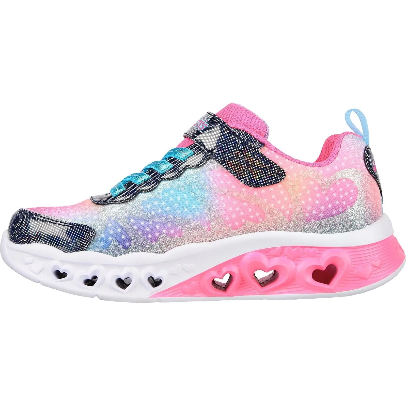 Skechers Flutter Heart Lights Simply Love Trainers