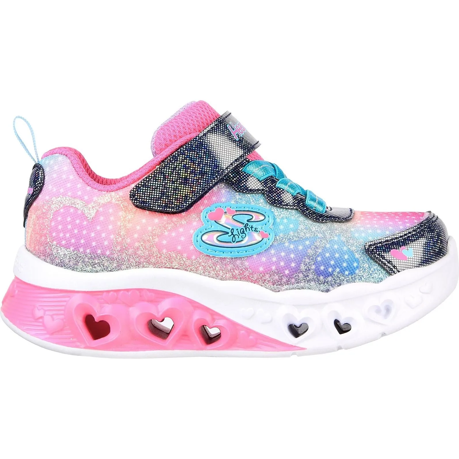 Skechers Flutter Heart Lights Simply Love Trainers
