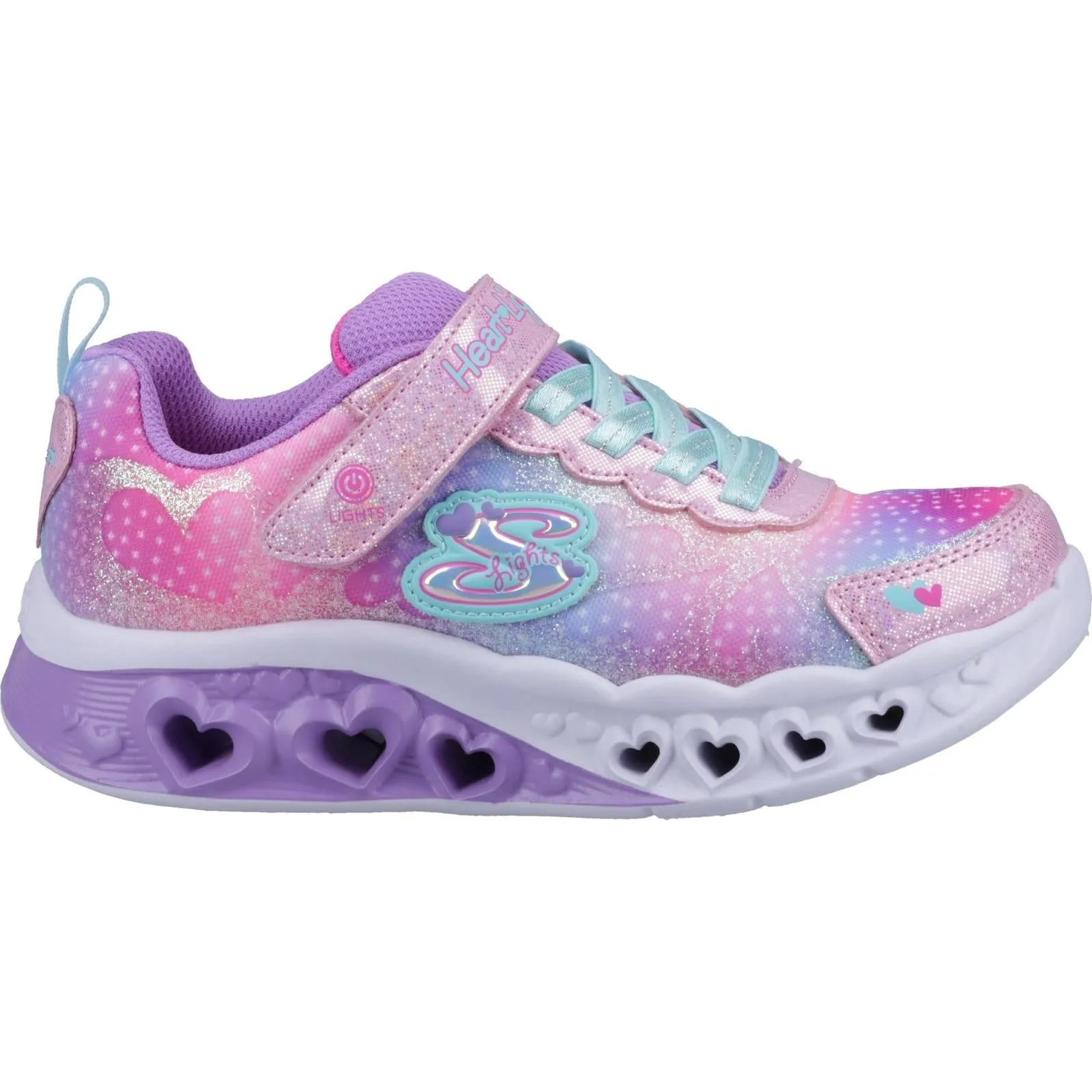Skechers Flutter Heart Lights Simply Love Trainers