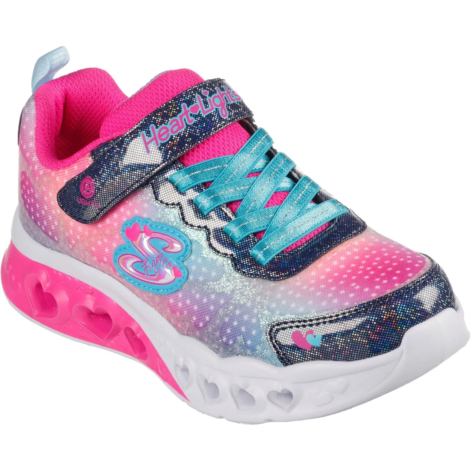 Skechers Flutter Heart Lights Simply Love Trainers