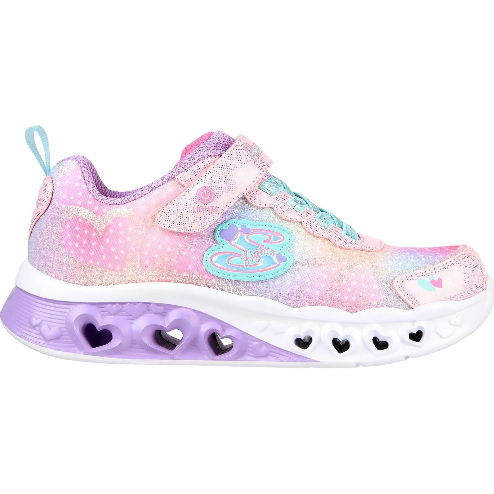 Skechers Flutter Heart Lights Simply Love Trainers