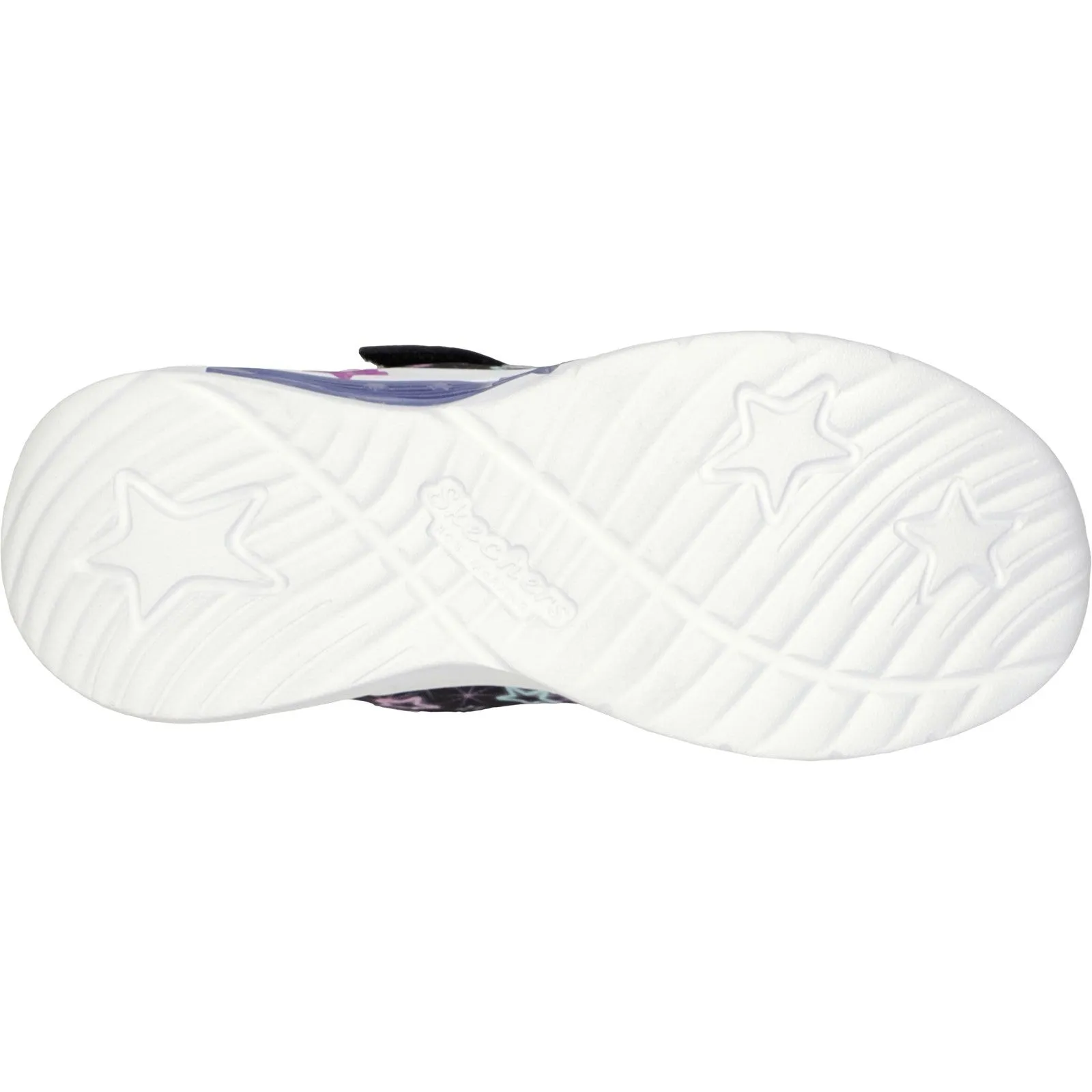 Skechers Girls Star Sparks Light Up Trainers - Black