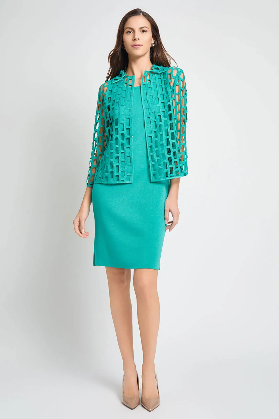 Sleeveless Sheath Knit Dress