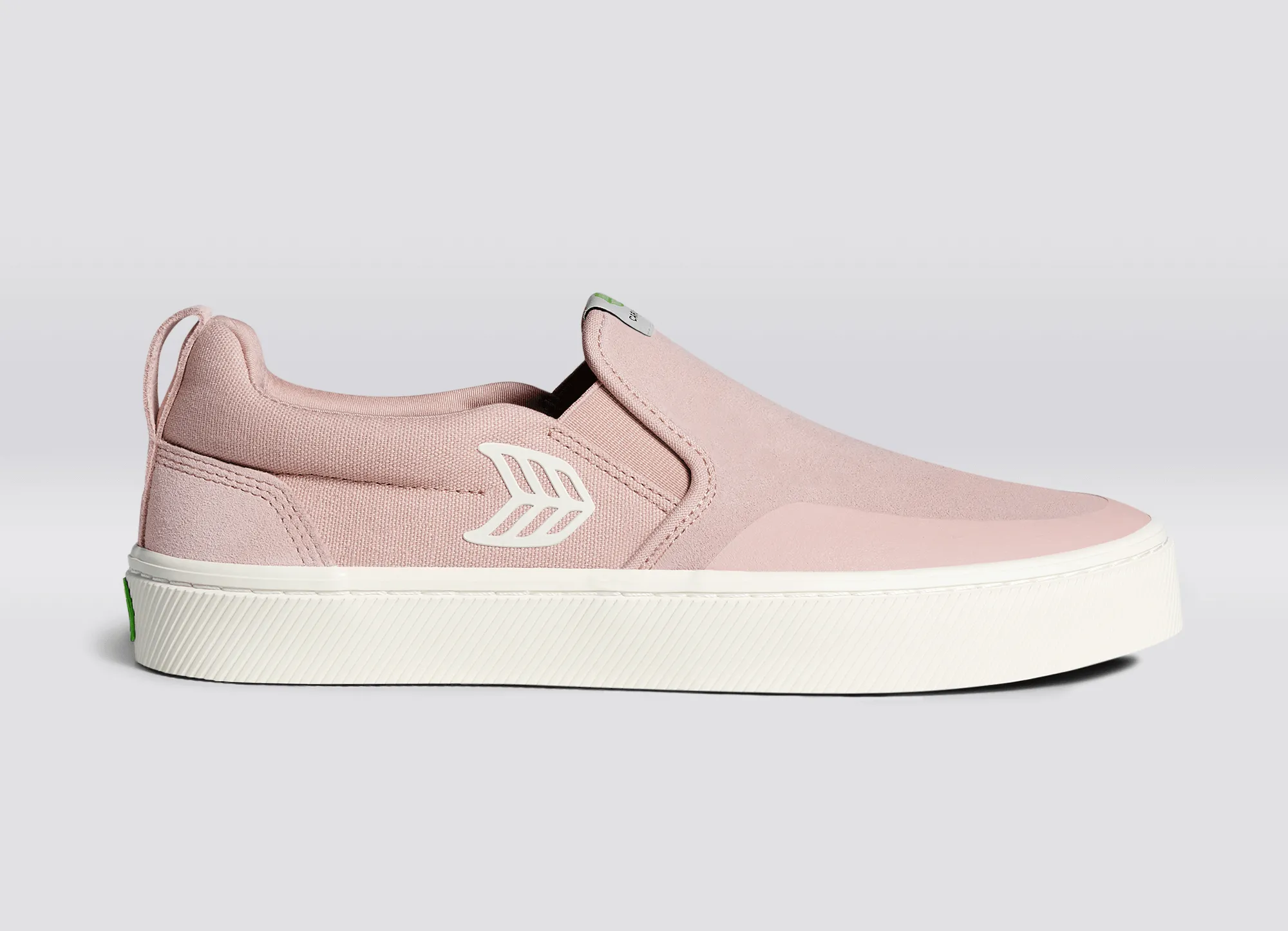 SLIP ON Skate PRO Rose Suede and Canvas Ivory Logo Sneaker Men