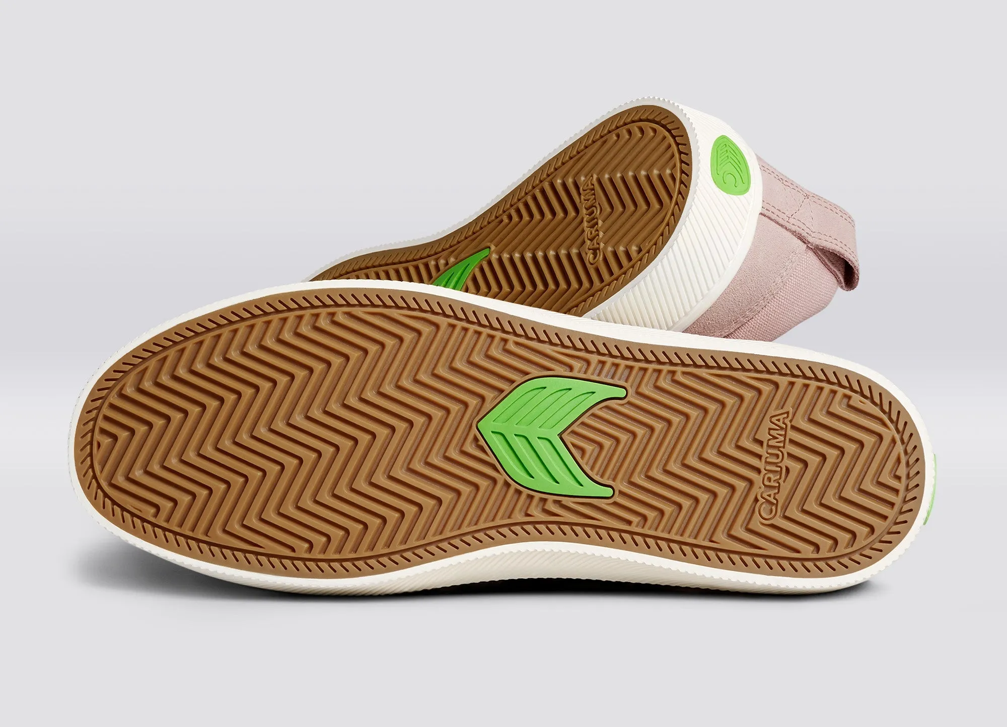 SLIP ON Skate PRO Rose Suede and Canvas Ivory Logo Sneaker Men