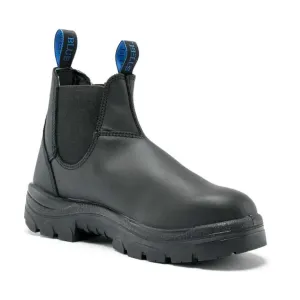 Steel Blue Black Hobart Steel Toe Cap Elastic Side Safety Boot (312101) (Pre-Order)