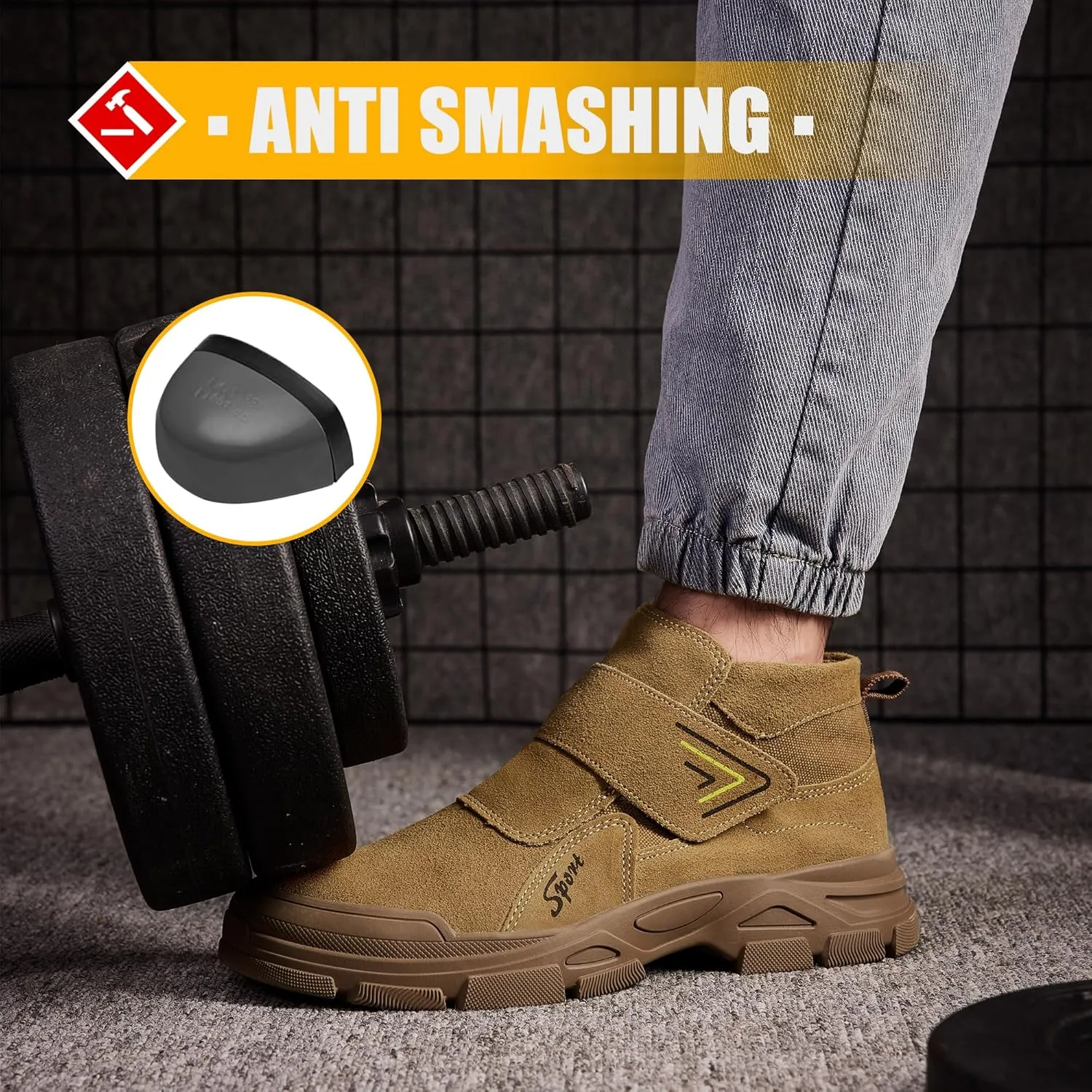 Steel Toe Boots for Men Safety Work Welding Industrial Indestructible Construction Non Slip Resistant Shoes