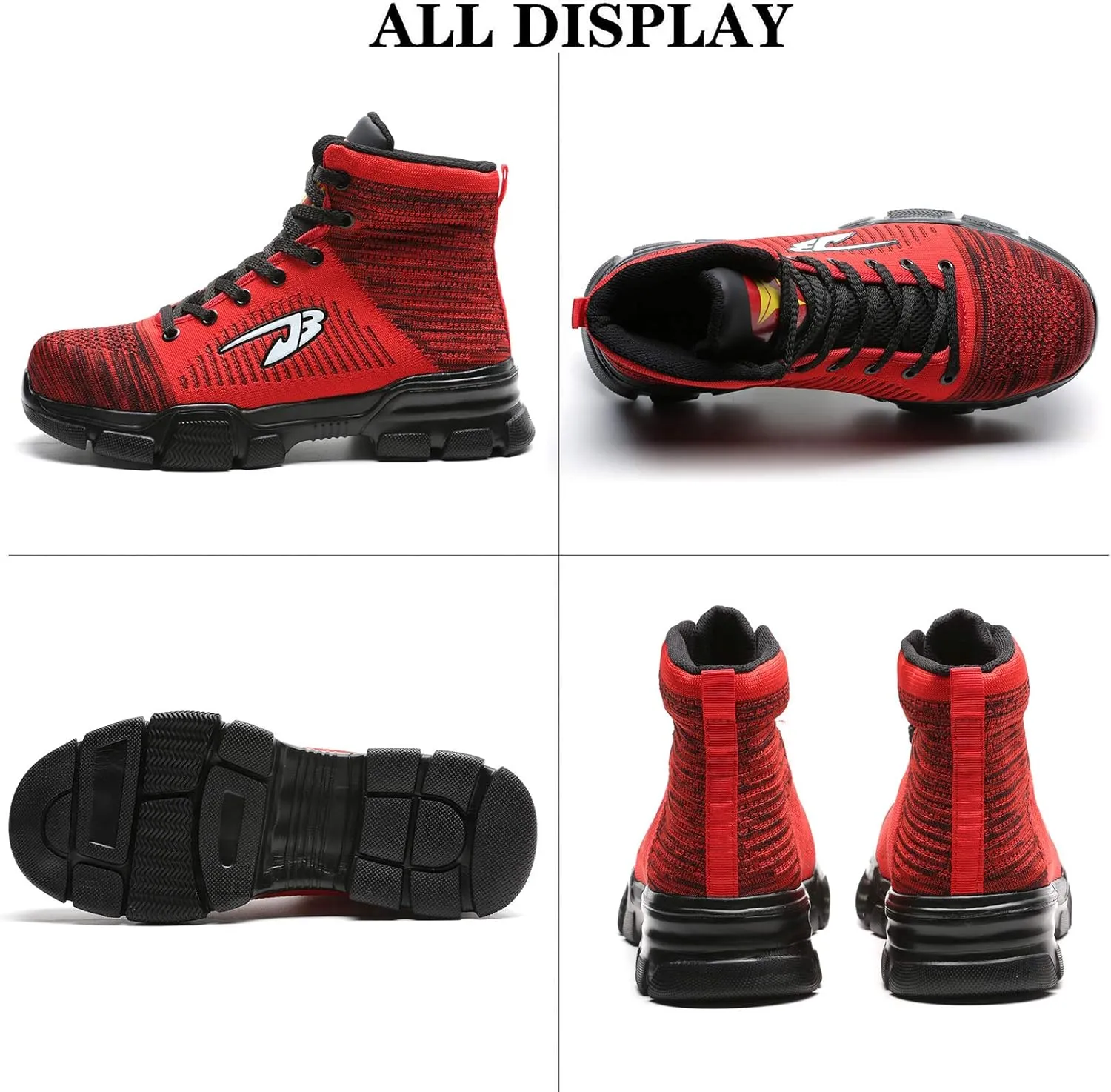 Steel Toe Work Boots for Men Women Lightweight Industrial & Construction Indestructible Safety Comfortable Shoes