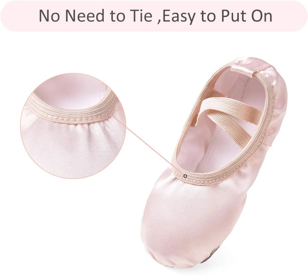 Stelle Ballet Shoes for Girls Satin/Ribbons Ballet Slippers Dance Shoes(Toddler/Little/Big Kids)
