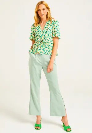 Tailored Trousers in Sage Green