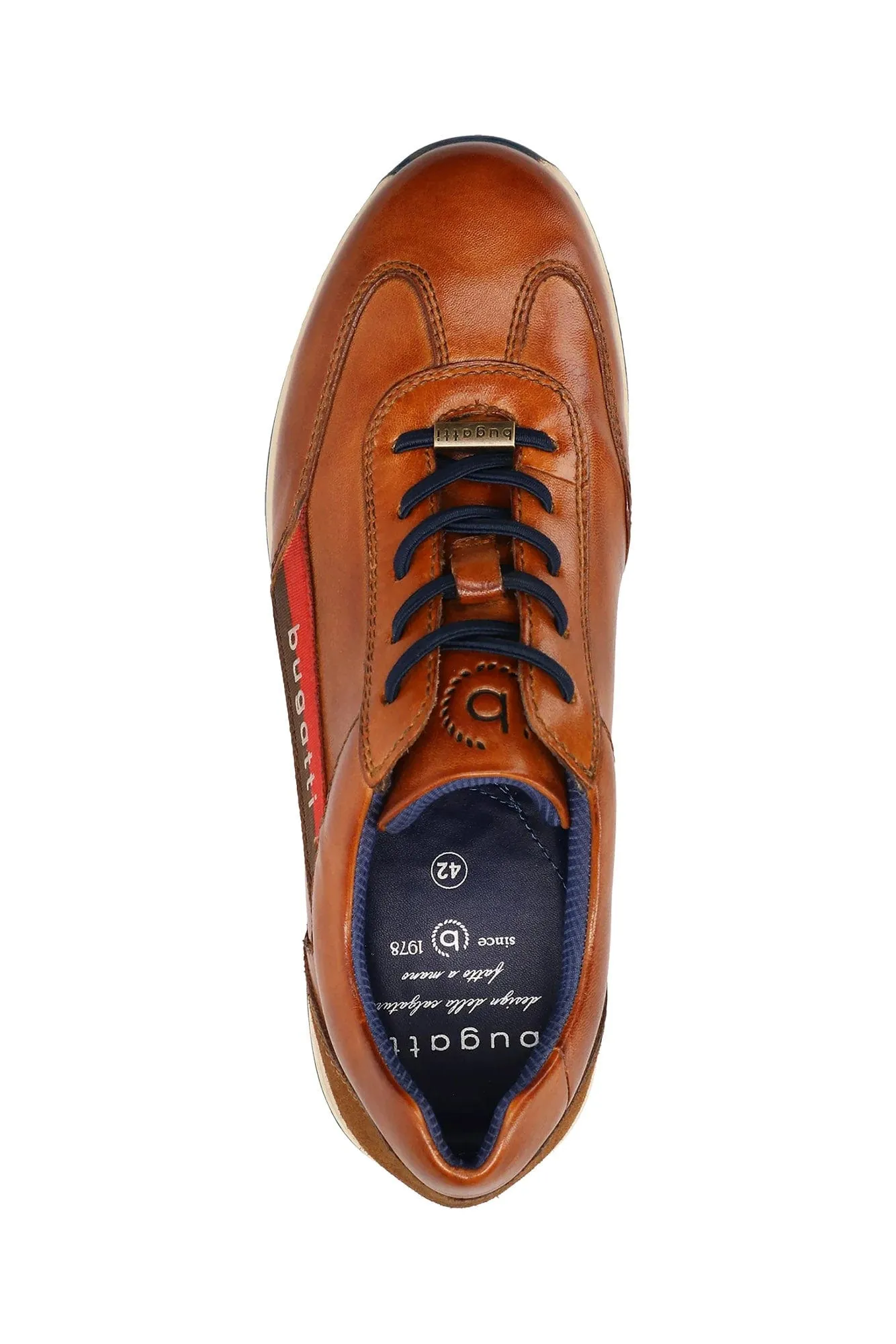 Thorello Leather Trainers - Cognac