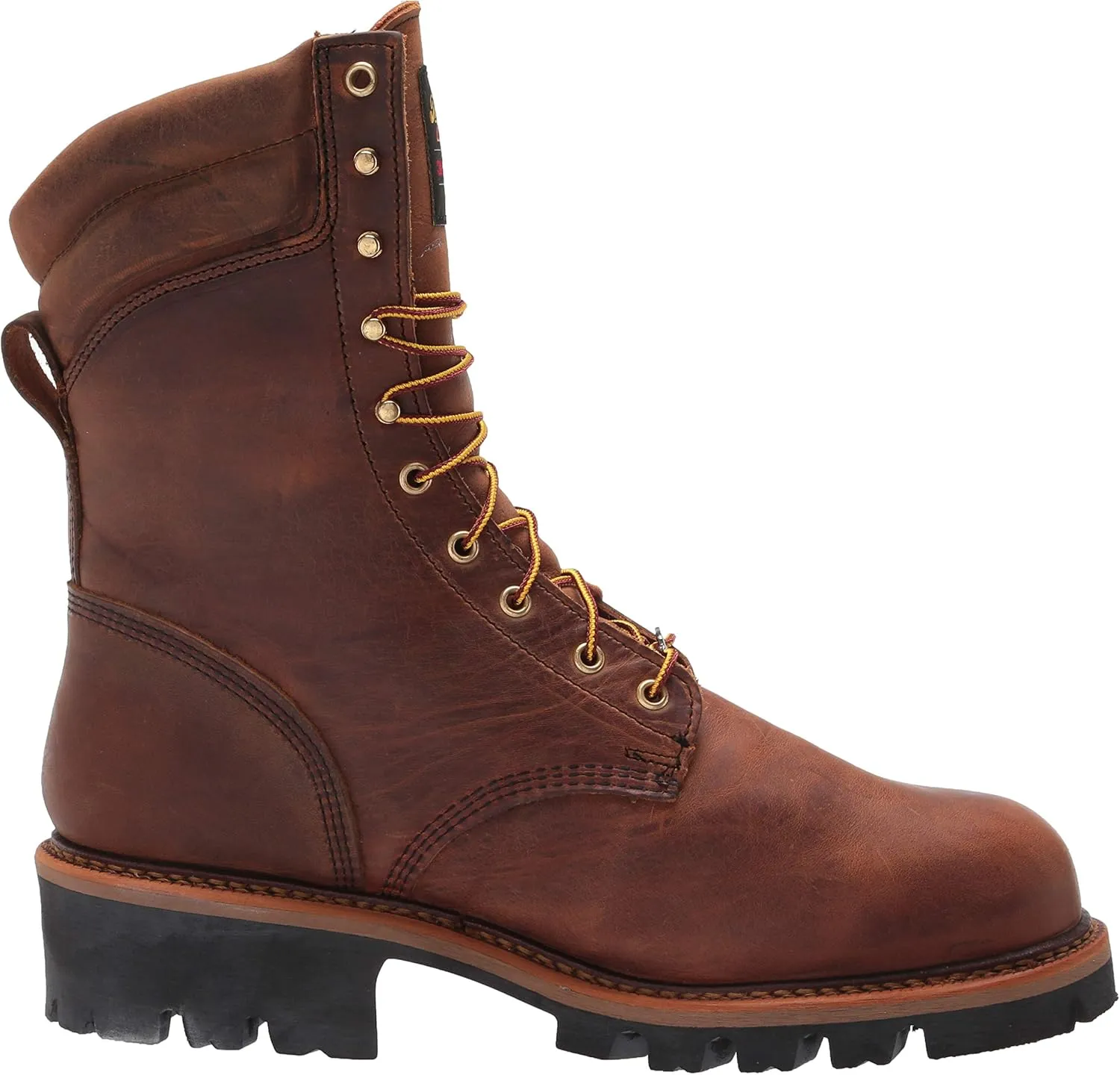 Thorogood Logger Series 9 Waterproof Insulated Steel Toe Work Boots for Men - Premium Leather with 400g Thinsulate and Vibram Slip-Resistant Heel Outsole
