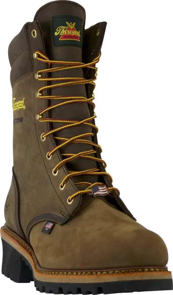 Thorogood V-Series 6 Waterproof Composite Toe Work Boots for Men - Premium Leather with Goodyear Storm Welt, Comfort Insole, and Chevron Traction Outsole; ASTM Rated
