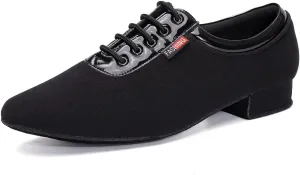 TINRYMX Men Latin Dance Shoes Lace-up Standard Ballroom Modern Tango Salsa Practice Social Dance Shoes,Model-LHD401