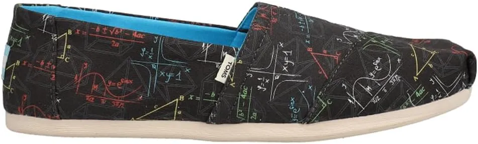 TOMS Womens Alpargata Slip On Flats Casual - Black