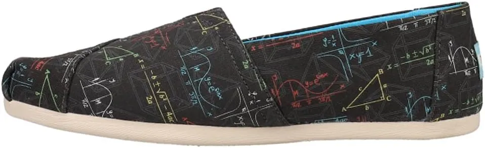 TOMS Womens Alpargata Slip On Flats Casual - Black