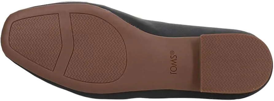 TOMS Womens Lara Slip On Flats Casual - Black