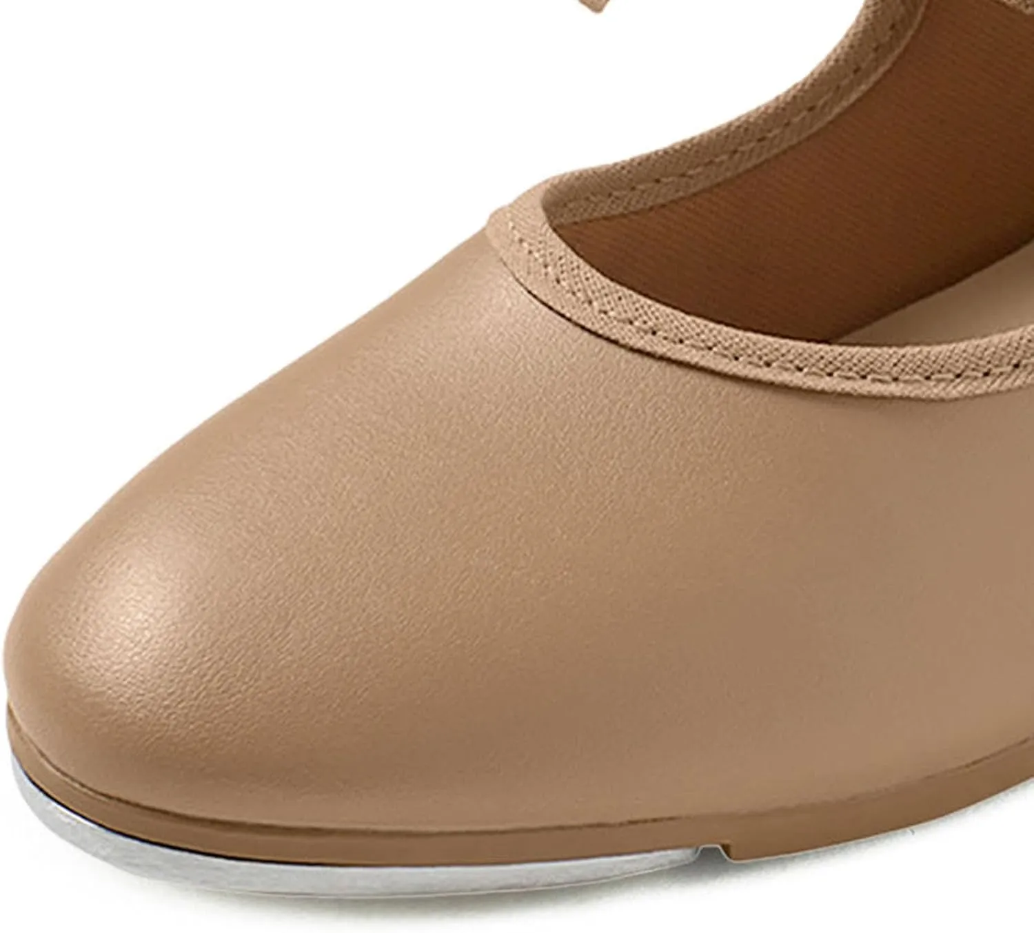 Tyette Vegan Tap Shoes for Beginners, Elastic Snaps, Flexible Sole, Aluminum Taps - TA35 Val - TA36 Valiant