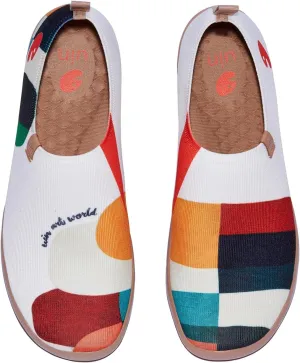 UIN Men's Loafers Painted Travel Shoes Slip On Walking Casual Lightweight Comfort Fashion Sneaker ToledoColor & Geometry