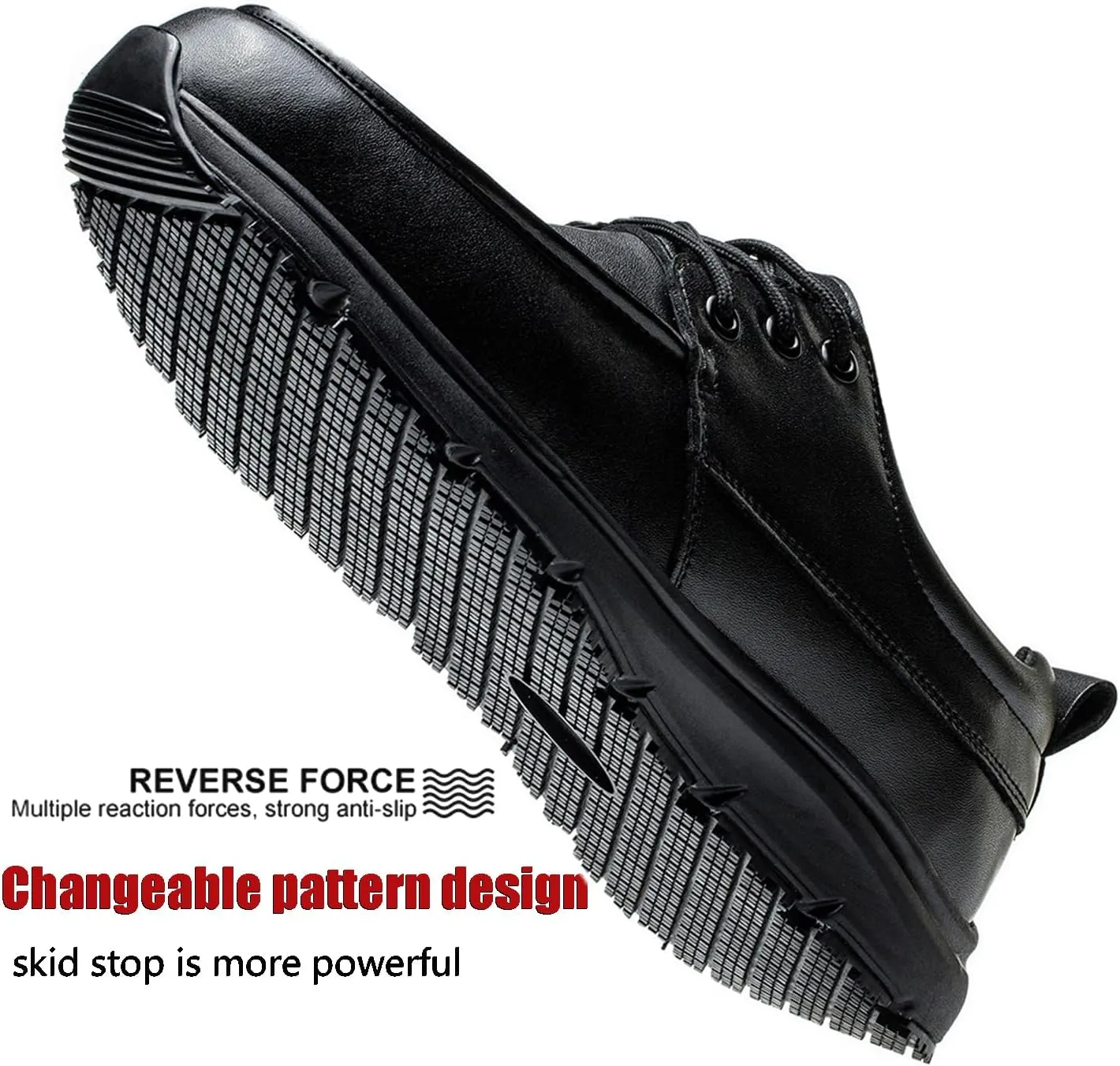 ulogu Non Slip Waterproof Shoes for Men WomenOil Resistant Slip On Work Loafers