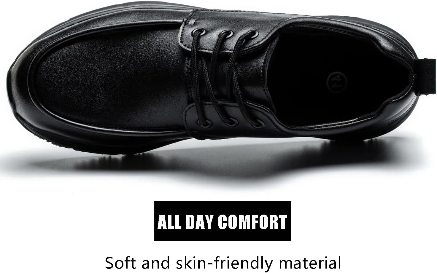 ulogu Non Slip Waterproof Shoes for Men WomenOil Resistant Slip On Work Loafers