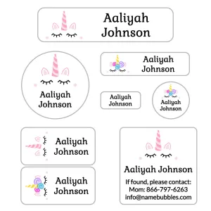 Unicorn Mega Daycare Labels Pack