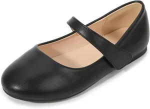 Unisex-Child Dressy Ballet Shoes Toddler Girl Leather Dress Shoes Closed Toe Mary Jane Flat Sandals for Toddler