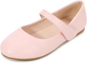 Unisex-Child Dressy Ballet Shoes Toddler Girl Leather Dress Shoes Closed Toe Mary Jane Flat Sandals for Toddler