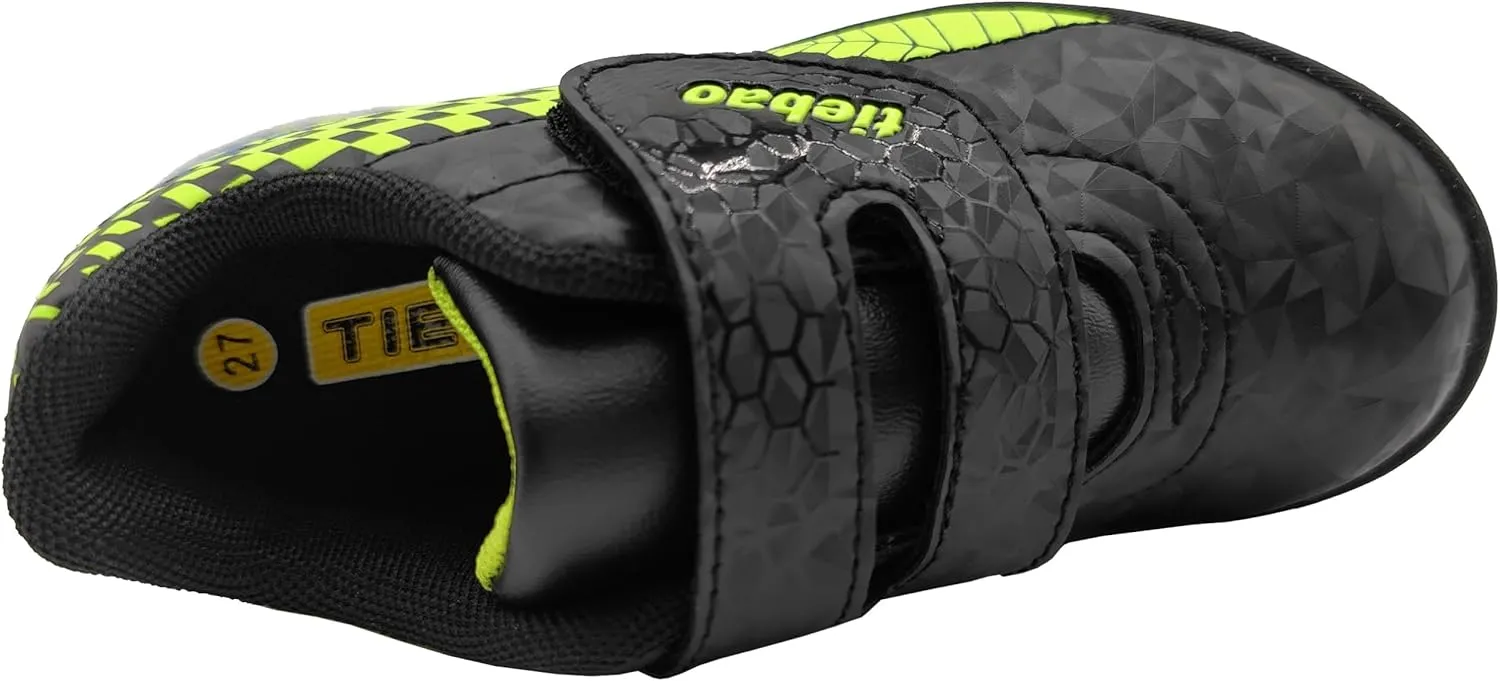 Unisex-Child Soccer Cleats Turf Shoes Sport Outdoor Firm Ground Trainers Football Shoes Boys Girls Hook and Loop (Toddler/Little Kid/Big Kid)