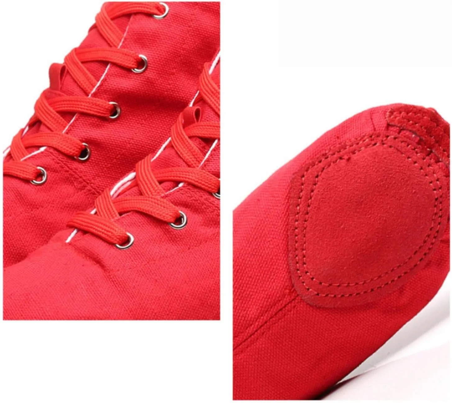 Unisex Kids Lace-up Jazz Dance Shoes Canvas Sneakers Soft Leather Split Sole Ballet Boots for Girls Boys Pg1 Kids