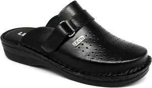 V230 Leather Slip-on Mens Mule Clogs Slippers Shoes