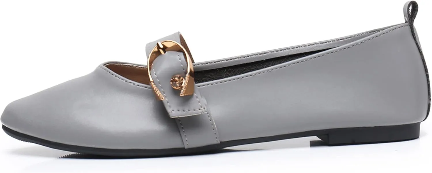 VenusCelia Women's Mary Jane Flat Shoe