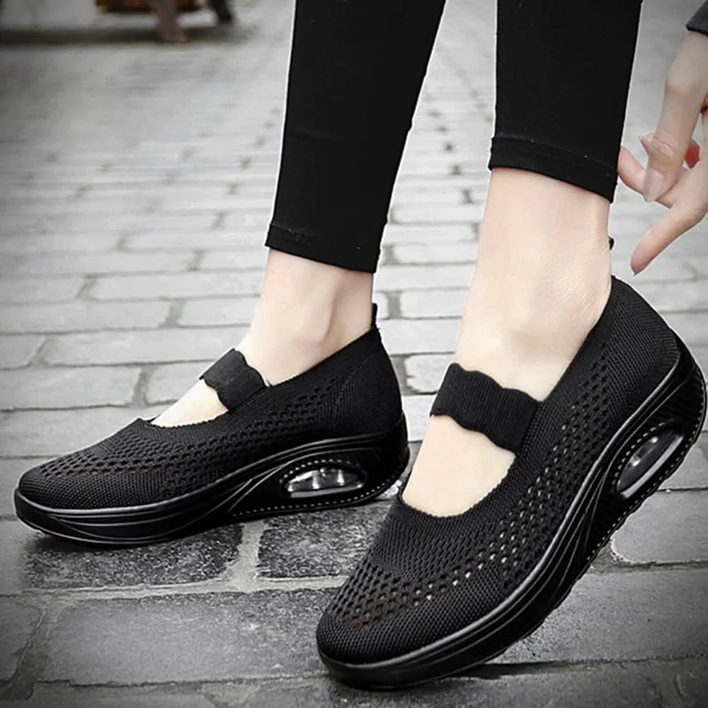 Veroders Women's Working Nurse Shoes Platform Walking Sneakers Wedges Orthotic