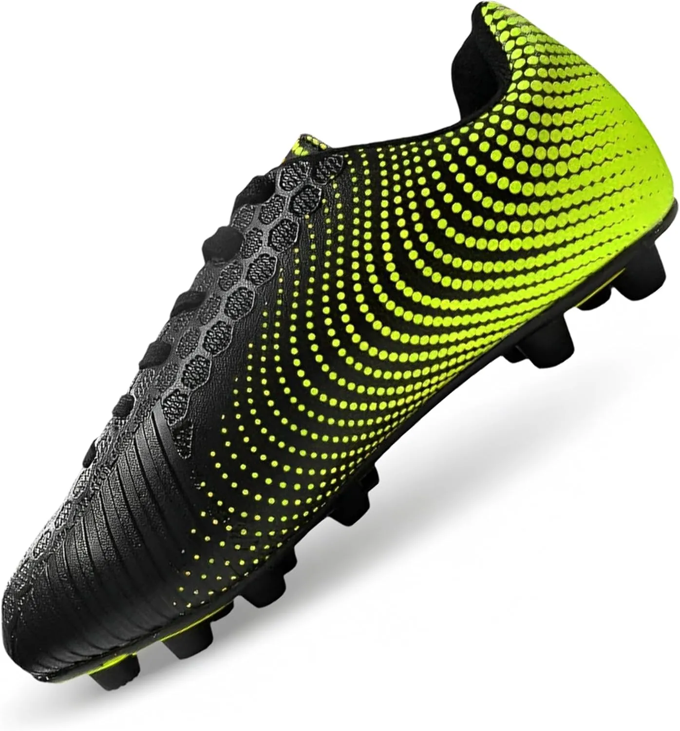 Vizari Stealth Firm Ground Soccer Cleats - Lightweight, Durable & Comfortable Youth Soccer Cleats with Excellent Traction - Boys Soccer Shoes with Padded Heel & Anti-Stretch Lining