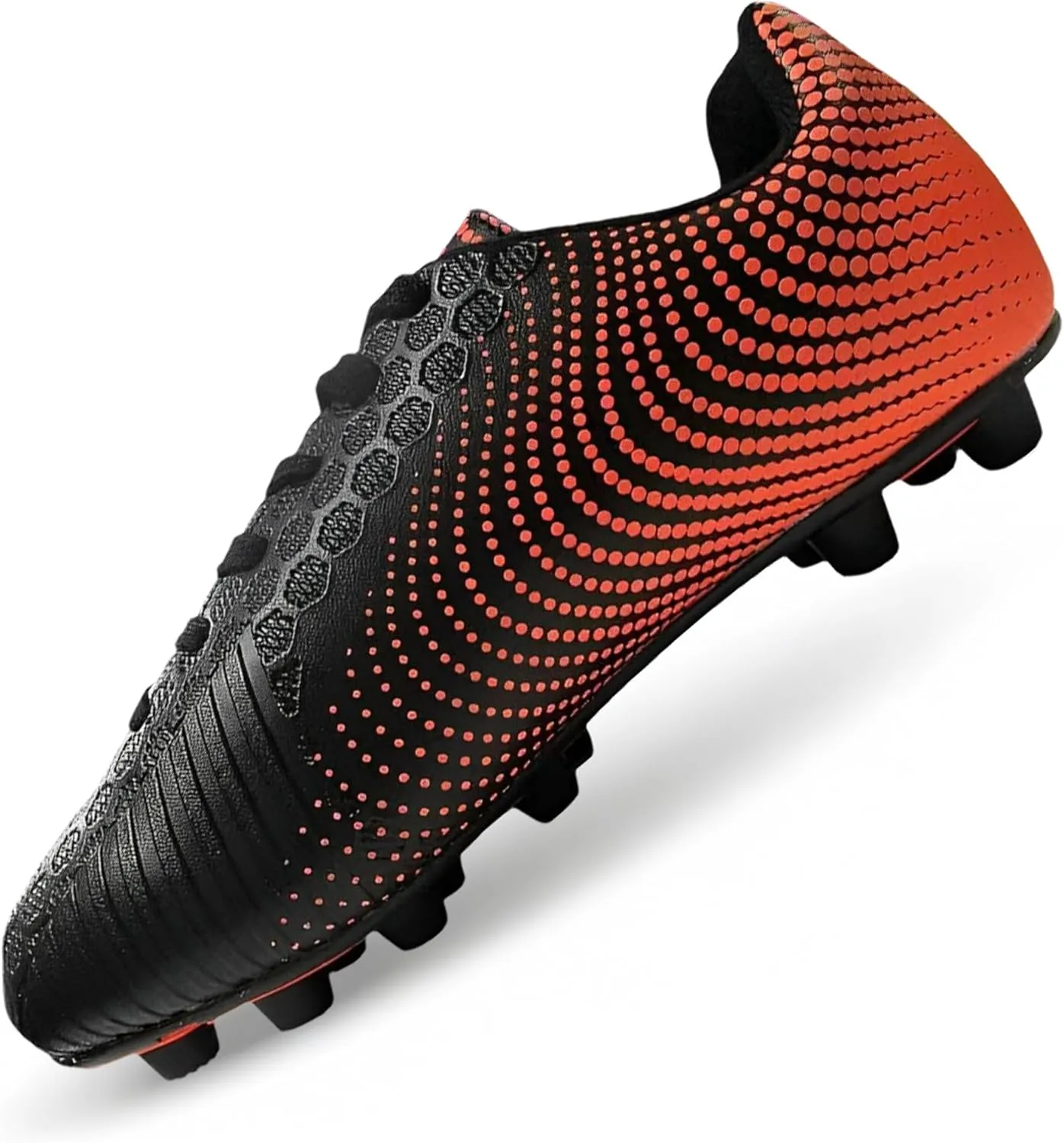 Vizari Stealth Firm Ground Soccer Cleats - Lightweight, Durable & Comfortable Youth Soccer Cleats with Excellent Traction - Boys Soccer Shoes with Padded Heel & Anti-Stretch Lining