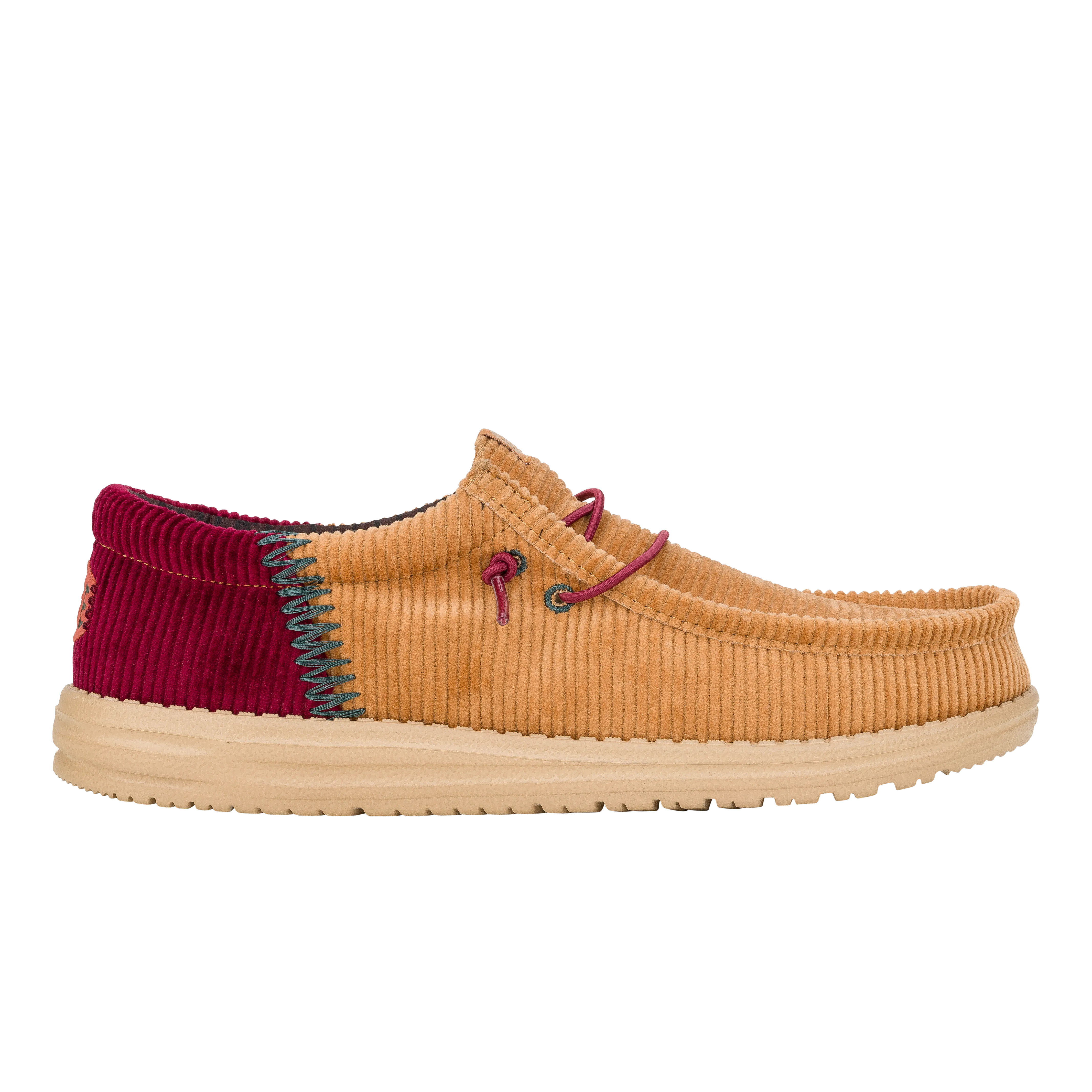 Wally Funk Corduroy - Tan/Burgundy