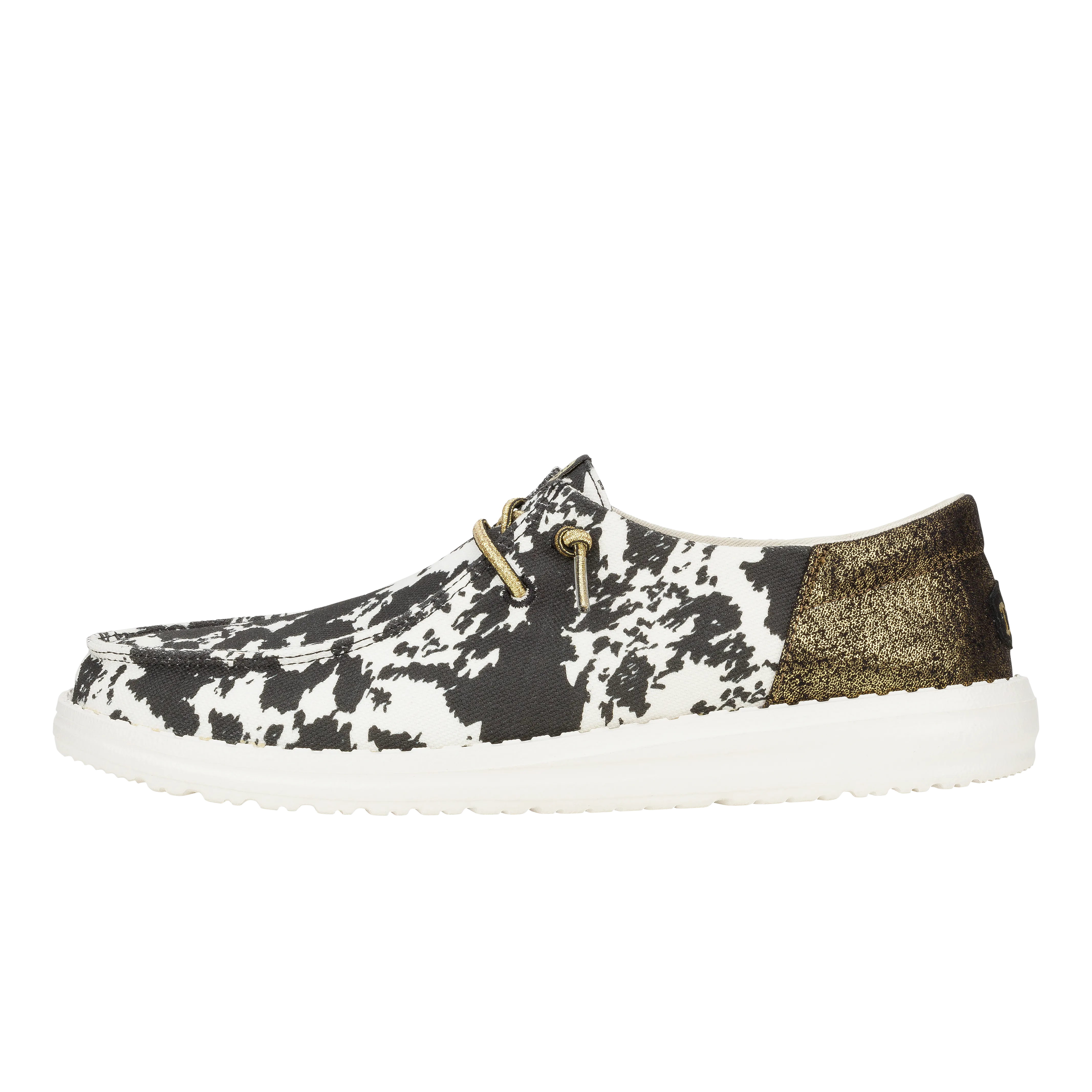Wendy Funk Cowgirl - White/Black Cow Print