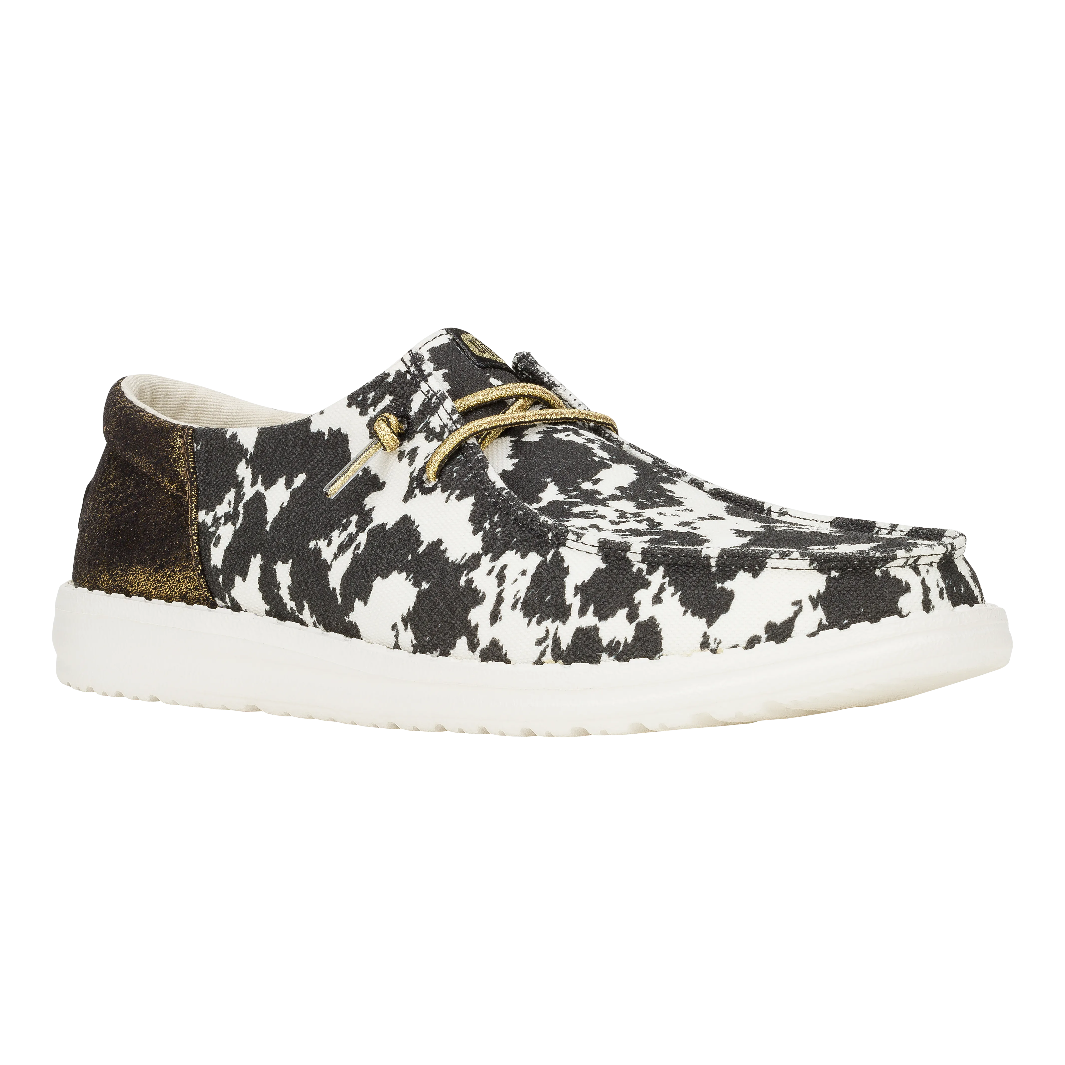 Wendy Funk Cowgirl - White/Black Cow Print