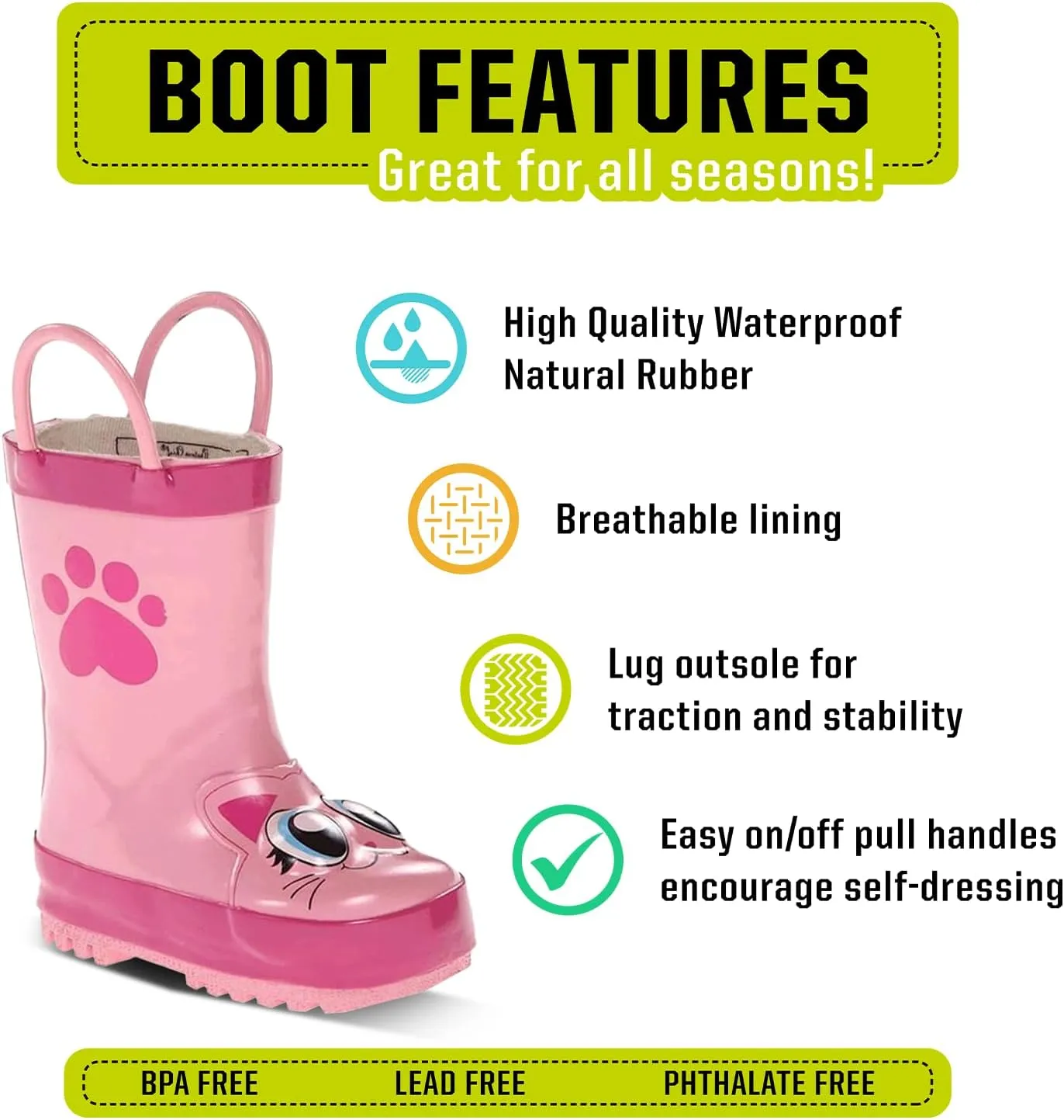 Western Chief Girl's Limited Edition Printed Rain Boots (Toddler/Little Kid/Big Kid)