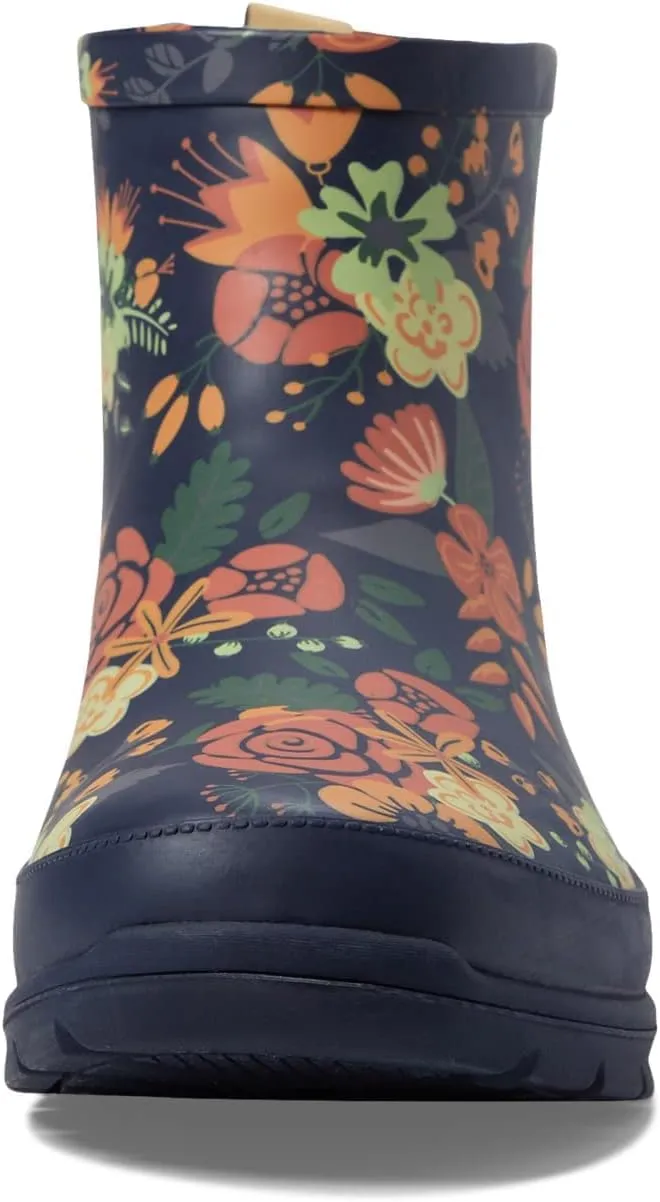 Western Chief Shorty Waterproof Rain Boots for Women - Easy Slip-On Style, Flexible Man-Made Outsole, and Round Toe Silhouette.