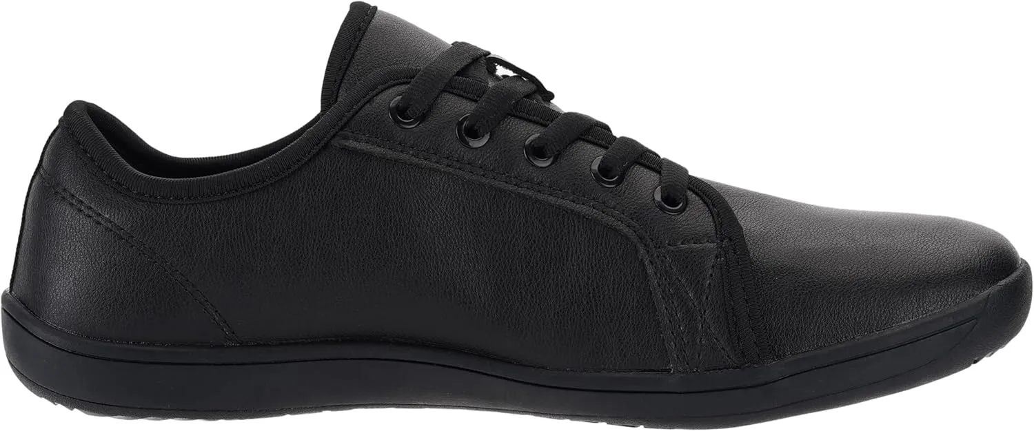 WHITIN Women's Canvas/Leather Barefoot Shoes | Wide Width Minimalist Sneakers | Classic Fit Low Top