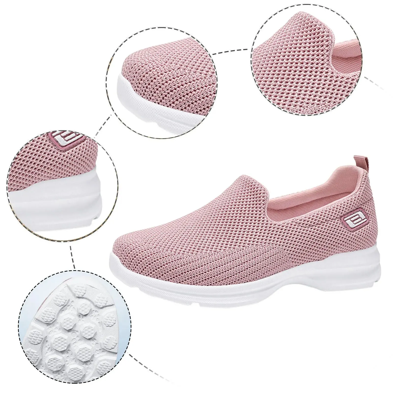 Women Sneakers Women's Spring And Summer Fashion Mesh Perforated Breathable Casual Shoes