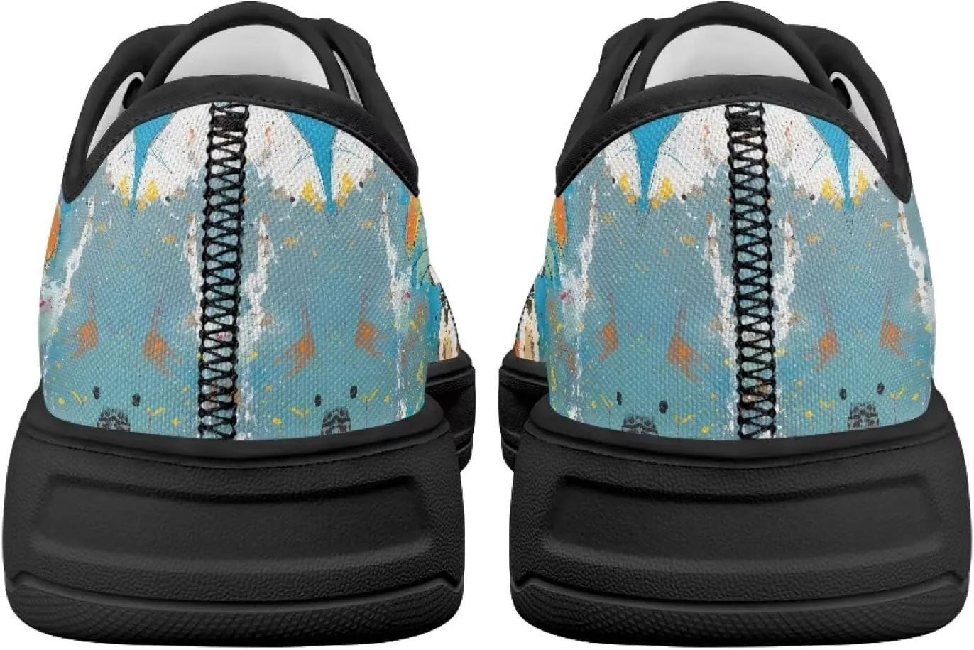 Womens Classic Canvas Casual Shoes Breathable Soft Everyday Versatile Canvas Sneakers for Work Travel Size 6-13.5 Black Sole