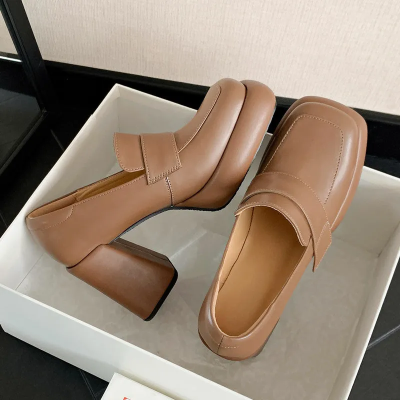 Women's Loafers with Heels - Zada